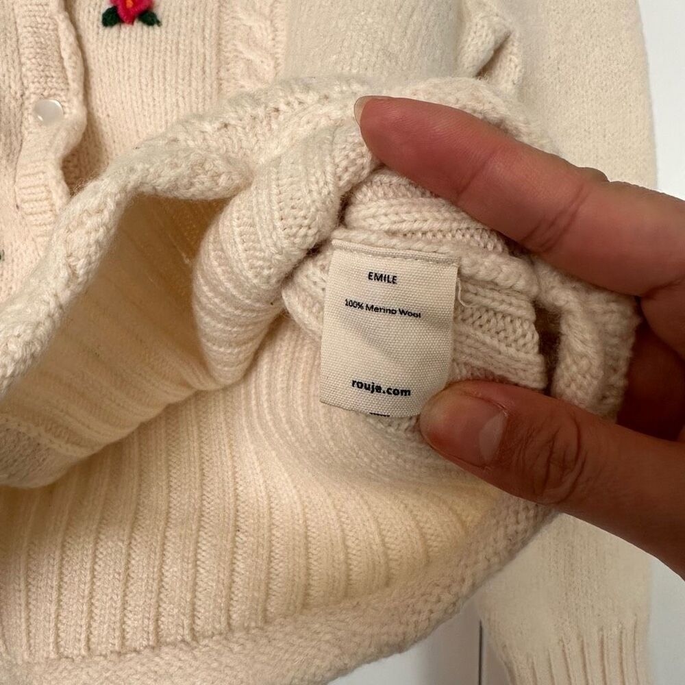 SOLD Rouje wool cardigan - Picture 5 of 8